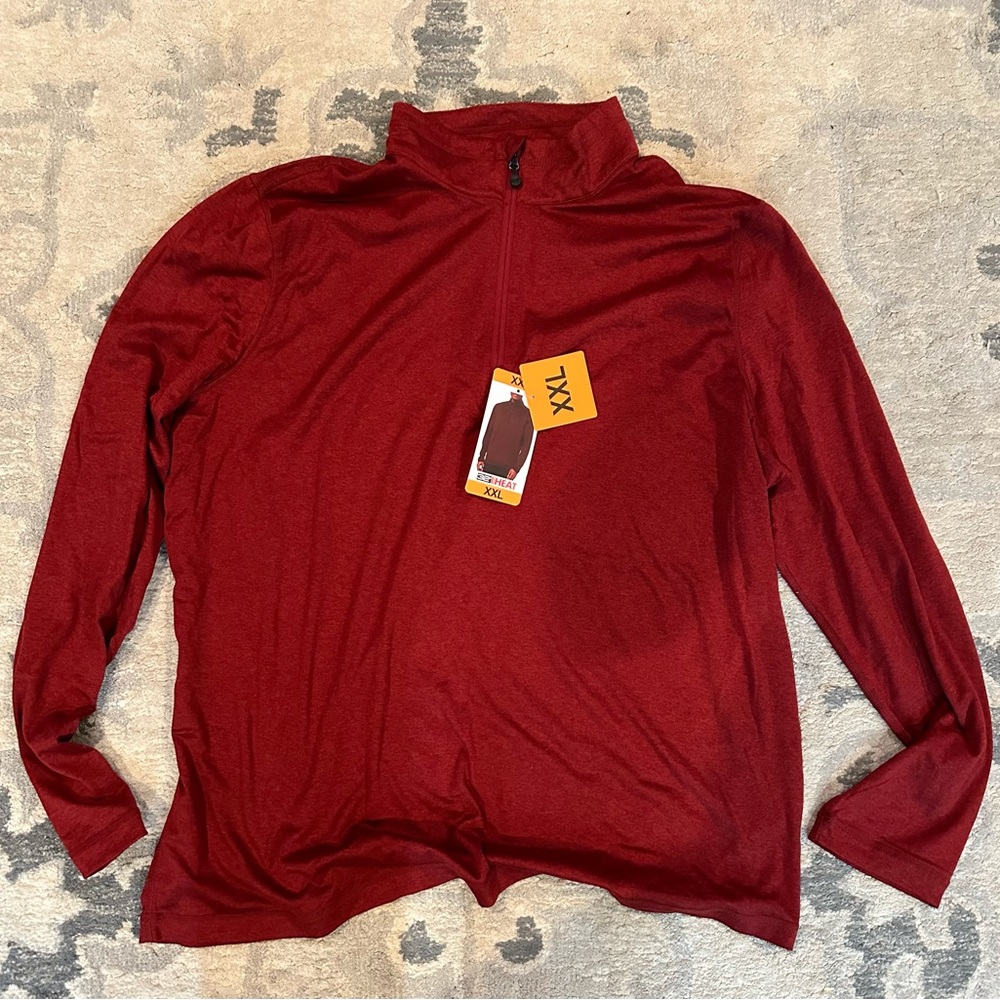 Red 32 degrees long sleeve quarter zip - XXL - Brand New